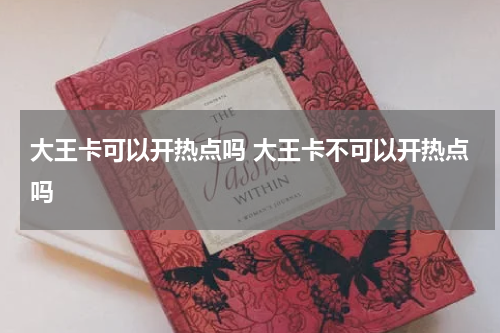 大王卡可以开热点吗 大王卡不可以开热点吗