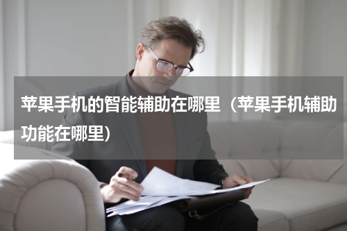 苹果手机的智能辅助在哪里（苹果手机辅助功能在哪里）