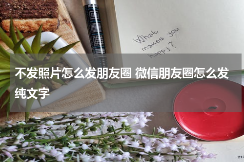 不发照片怎么发朋友圈 微信朋友圈怎么发纯文字