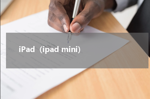 iPad（ipad mini）