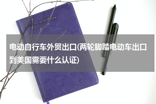 电动自行车外贸出口(两轮脚踏电动车出口到美国需要什么认证)