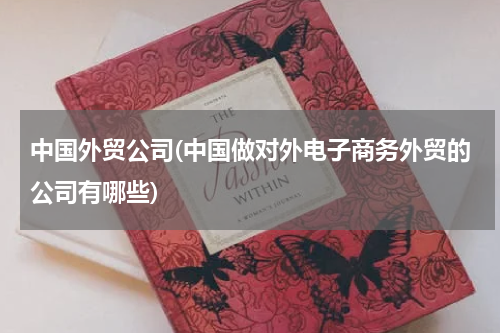 中国外贸公司(中国做对外电子商务外贸的公司有哪些)