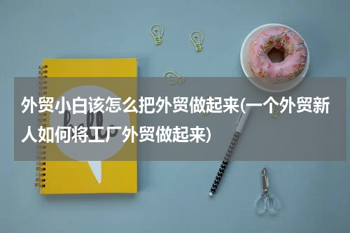 外贸小白该怎么把外贸做起来(一个外贸新人如何将工厂外贸做起来)