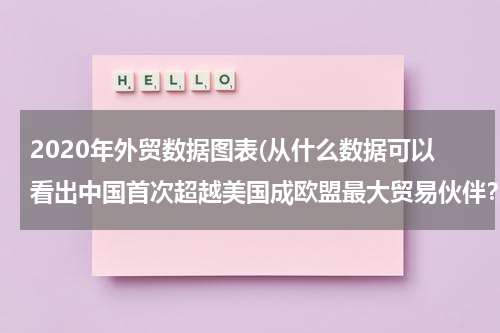 2020年外贸数据图表(从什么数据可以看出中国首次超越美国成欧盟最大贸易伙伴？)