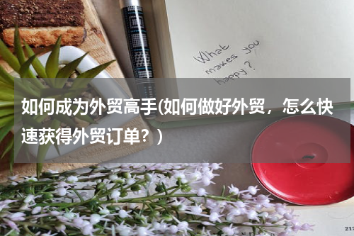 如何成为外贸高手(如何做好外贸，怎么快速获得外贸订单？)