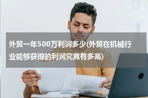 外贸一年500万利润多少(外贸在机械行业能够获得的利润究竟有多高)