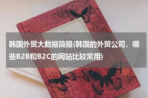 韩国外贸大数据简报(韩国的外贸公司，哪些B2B和B2C的网站比较常用)