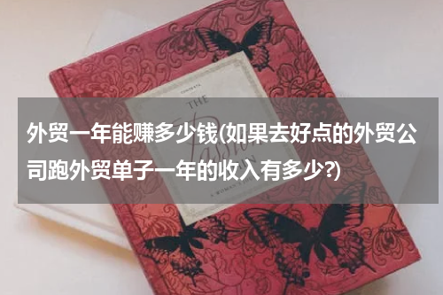 外贸一年能赚多少钱(如果去好点的外贸公司跑外贸单子一年的收入有多少?)