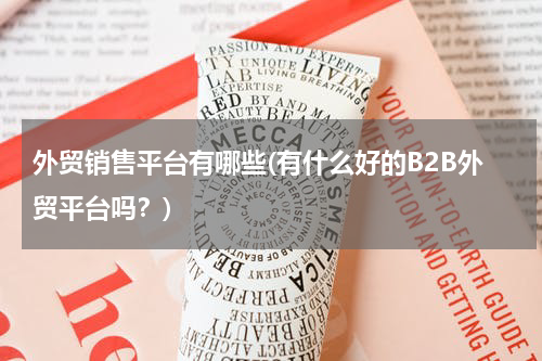 外贸销售平台有哪些(有什么好的B2B外贸平台吗？)