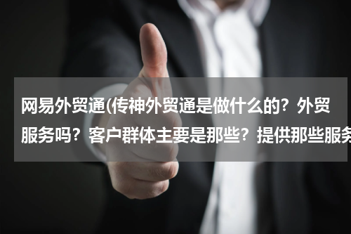 网易外贸通(传神外贸通是做什么的？外贸服务吗？客户群体主要是那些？提供那些服务呢？)
