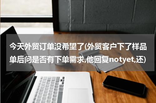 今天外贸订单没希望了(外贸客户下了样品单后问是否有下单需求,他回复notyet,还)