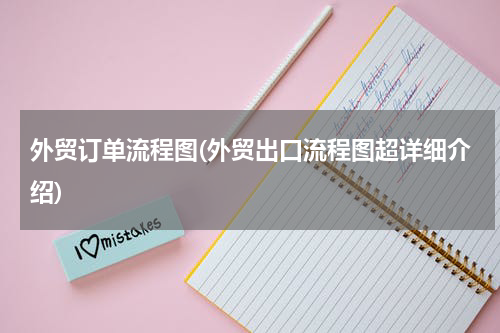 外贸订单流程图(外贸出口流程图超详细介绍)