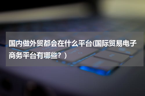国内做外贸都会在什么平台(国际贸易电子商务平台有哪些？)