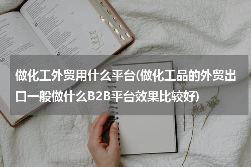 做化工外贸用什么平台(做化工品的外贸出口一般做什么B2B平台效果比较好)