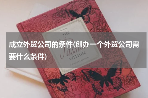 成立外贸公司的条件(创办一个外贸公司需要什么条件)