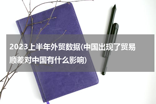 2023上半年外贸数据(中国出现了贸易顺差对中国有什么影响)