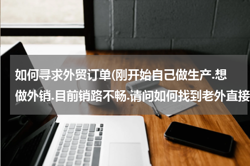 如何寻求外贸订单(刚开始自己做生产.想做外销.目前销路不畅.请问如何找到老外直接要订单?)