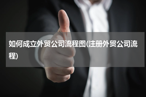 如何成立外贸公司流程图(注册外贸公司流程)