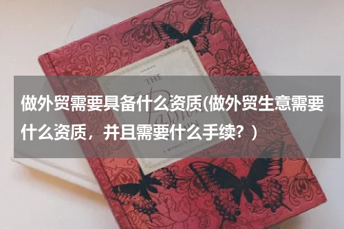 做外贸需要具备什么资质(做外贸生意需要什么资质，并且需要什么手续？)