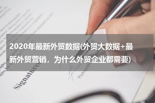 2020年最新外贸数据(外贸大数据+最新外贸营销，为什么外贸企业都需要)