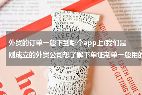外贸的订单一般下到哪个app上(我们是刚成立的外贸公司想了解下单证制单一般用的都是什么软件？)