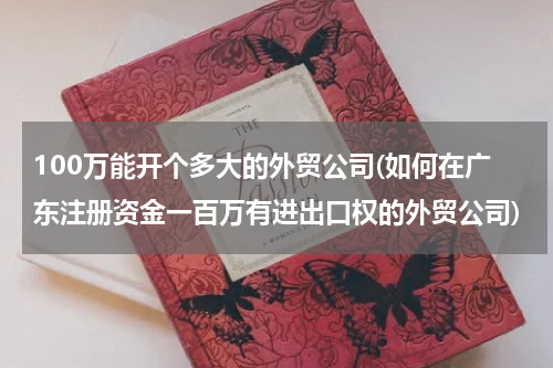 100万能开个多大的外贸公司(如何在广东注册资金一百万有进出口权的外贸公司)