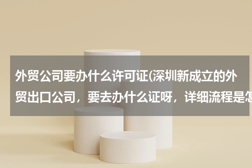 外贸公司要办什么许可证(深圳新成立的外贸出口公司，要去办什么证呀，详细流程是怎么样的。)