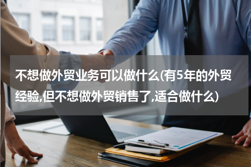 不想做外贸业务可以做什么(有5年的外贸经验,但不想做外贸销售了,适合做什么)